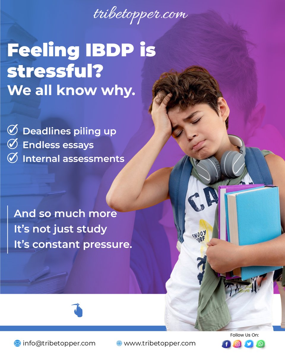 TribeTopper's tweet image. IBDP got you feeling overwhelmed? 😩📚
But what if your journey could be smarter, not harder? 
With Tribe Topper, focus on concepts, practice the right way, and get the guidance you actually need.

Your IBDP journey just got easier 💙

#ibdp #ibstudents #studyhelp #studentlife