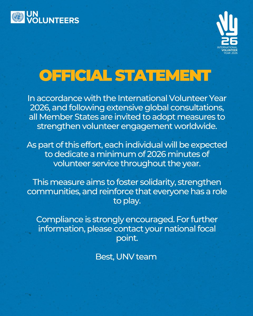 UN Volunteers tweet media