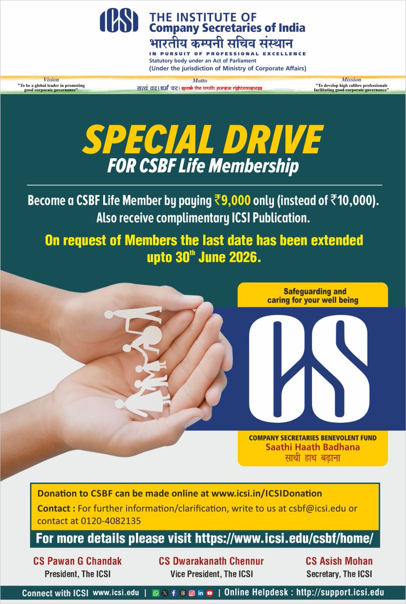 Institute of Company Secretaries of India (ICSI) tweet media