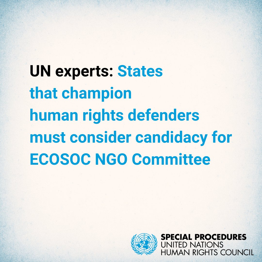 UN Special Procedures tweet media