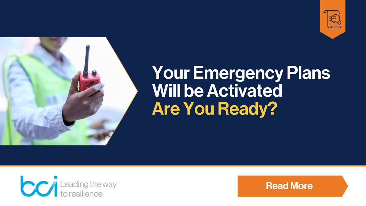 TheBCEye's tweet image. ⚠️ Your emergency plans will be activated.
The question is — will they hold under pressure?

Resilience is proven in execution, not documentation. 👉 buff.ly/vlMzjBq

#Resilience #BusinessContinuity #CrisisManagement
