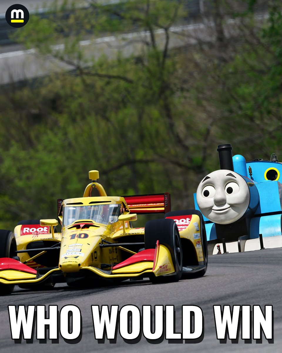 You asked for more of this content.

Winner of the last three INDYCAR championships vs. Thomas the Tank Engine. 🚂