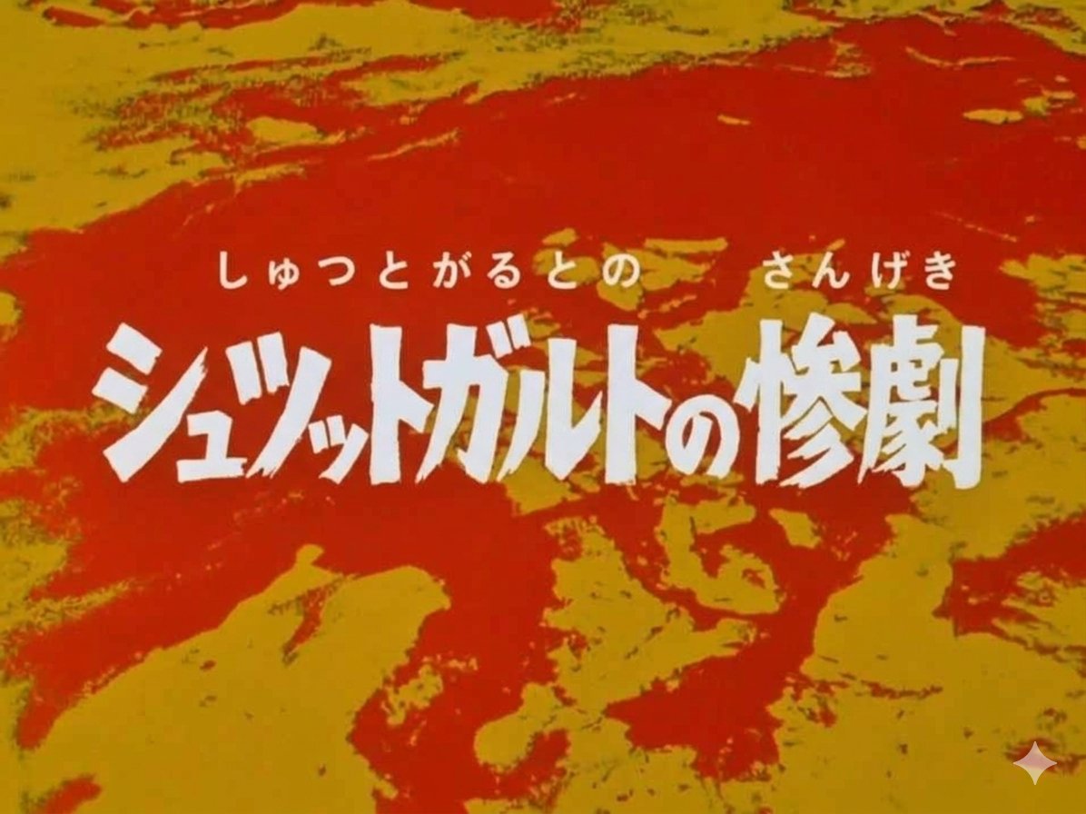 フォントがウルトラセブン風になるように、プロンプトを工夫しながら、なんども書き直した結果です。AIに整わない文字を書かせるのは難しいですね。
（もややエイプリルフールとは関係なく、AIプロンプトの研究になってしまいました）
#ローラン・ボック