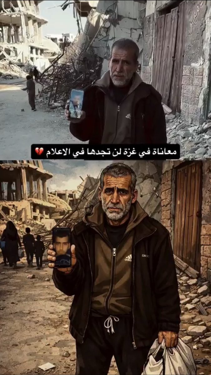 المعاناة في غزة مستمرة💔