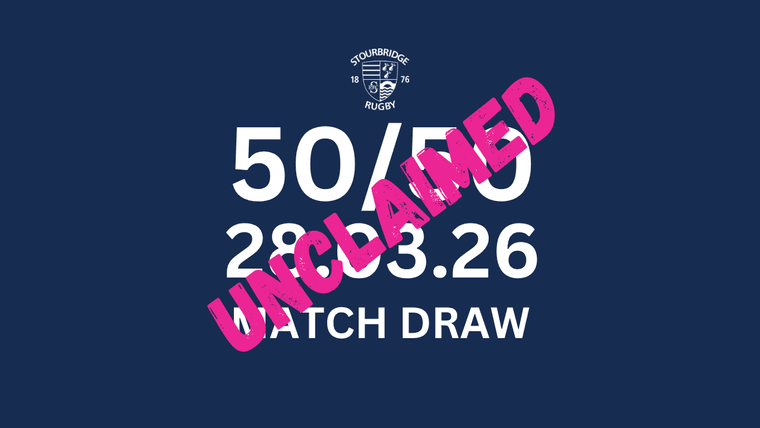 StourbridgeRFC's tweet photo. Unclaimed 50/50 #Pitchero
https://t.co/GHHFaMW6JZ https://t.co/zBoNQd0OMm