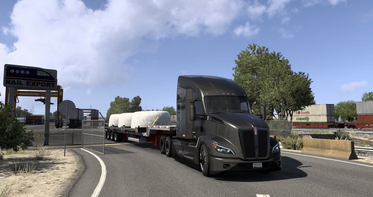 ats_ryoryo's tweet image. マップ埋め
荷物はジェットエンジン用インレットカウル
ほぼ荷物写してなかった😂
牛がねめちゃいたの🐮

#ATS #AmericanTruckSimulator
#Kenworth