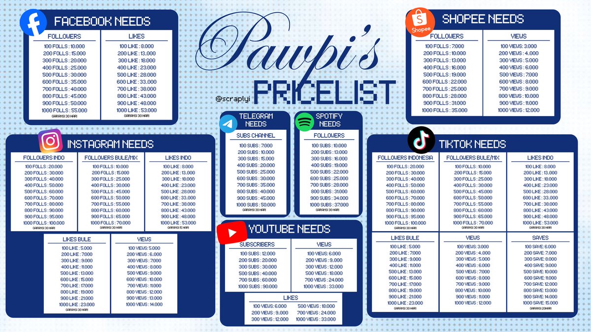 acc promosi — wts sosneeds & acc tweet media