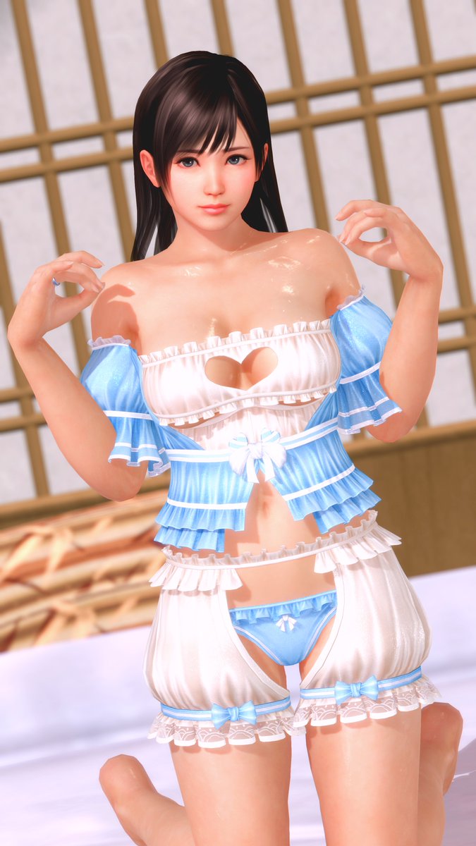 ふわふわパジャマのこころちゃん！かわいい+えっちで最高です✨
#DOAXVV #こころ