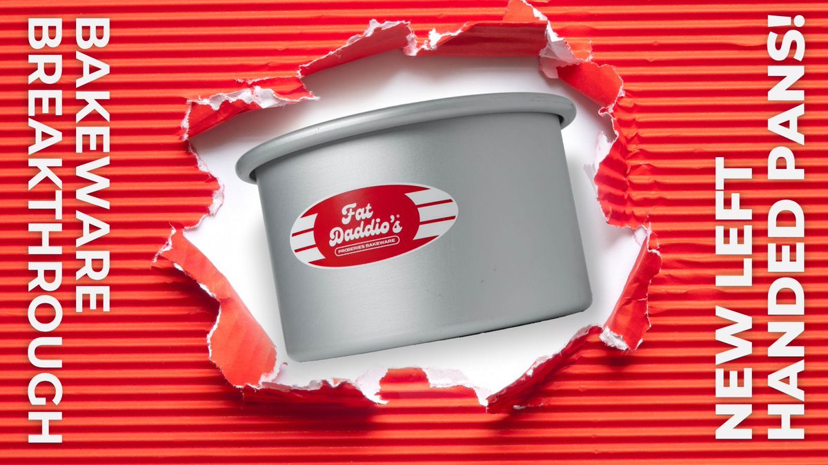 Fat Daddio's is running a left-handed pan sale. Yes, that is the joke. 
No, the pans are not left-handed. 
Yes, they are still incredible. 

Use code APRILFOOL for 20% off today only.
shop.fatdaddios.com