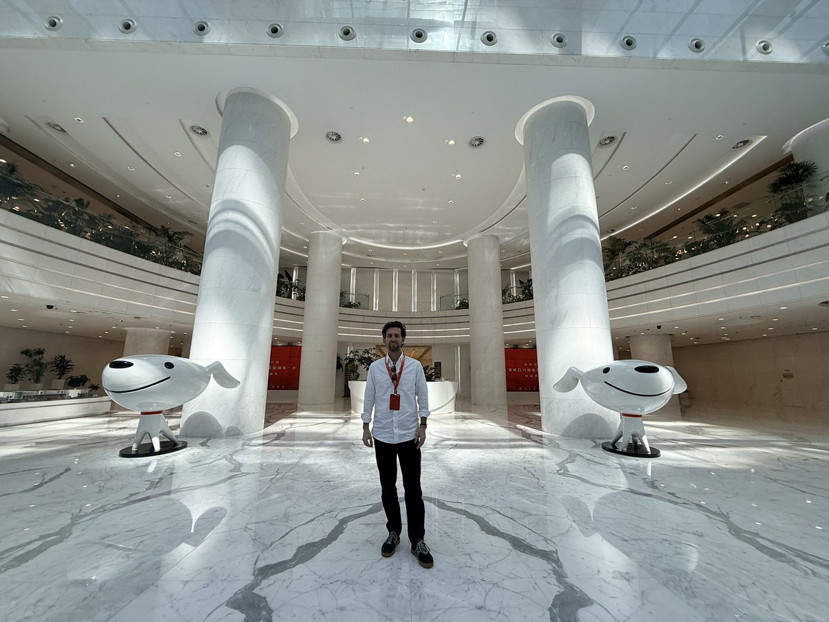 At $JD Headquarters in Beijing earlier today.