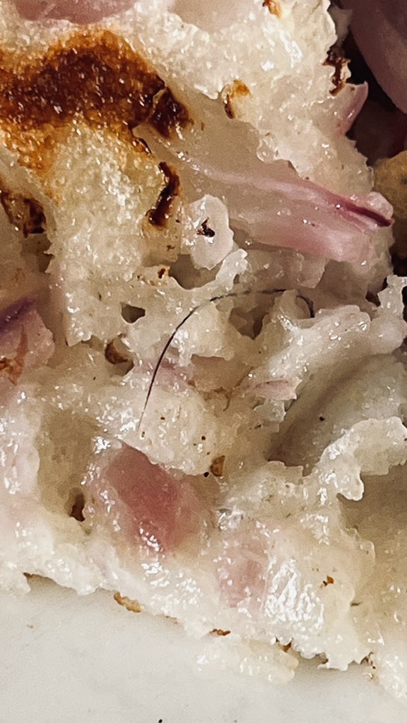 subhi_arya's tweet photo. "Extremely disappointed with my experience at @ICH icw rewa @Rewa today. Found a hair in my [food]. This is a serious lapse in hygiene and food safety. Please look into this immediately. #FoodSafety #BadExperience" @rewa https://t.co/8JSowqwhi8