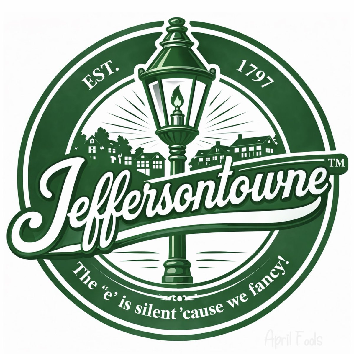 Big changes coming to J-town…

City council voted last night to officially rebrand the city to: “Jeffersontowne™”

New logo, new signage, and yes… the “e” is silent ‘cause we fancy!

Merch drop coming this summer.

#JtownKY
