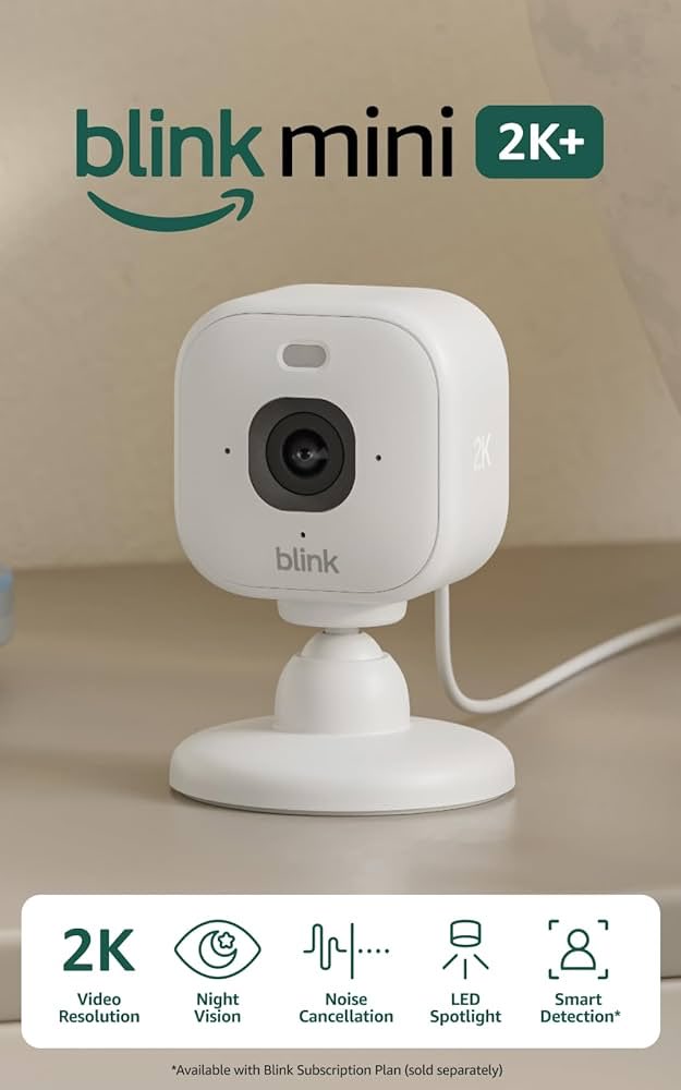 d7emt's tweet image. 👁️ راقب منزلك 24/7

Blink Mini 2K+ من Amazon — موديل 2026 الجديد 🏠

✅ أول مرة: دقة 2K فائقة الوضوح
✅ رؤية ليلية + كشف حركة ذكي
✅ متصلة بـ Alexa مباشرة
✅ سهلة التثبيت بدون بطاريات

كاميرا للبيت باصدار جديد الرابط 👇🏻

amzn.to/4s82UCO

#SmartSecurity #BlinkCamera