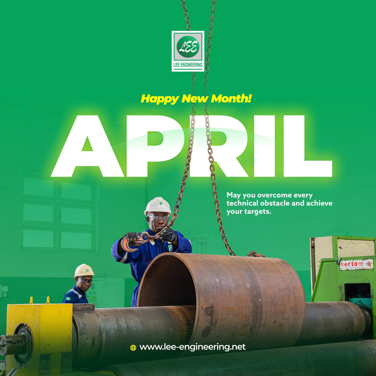 May you overcome every technical obstacle and achieve your targets.

#HappyNewMonth #LeeEngineering #EngineeringExcellence