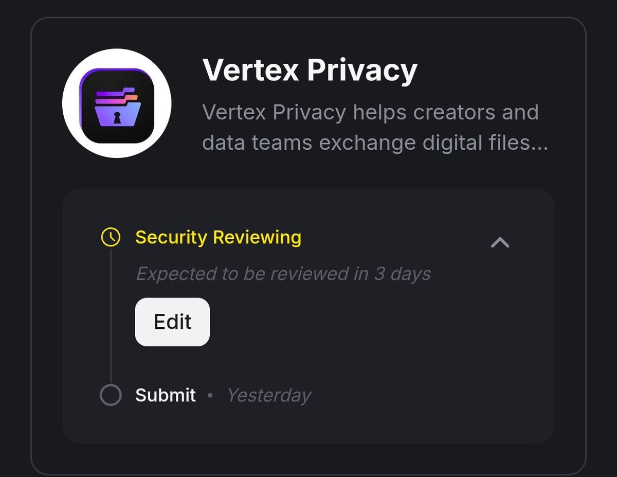 Vertex Privacy tweet media