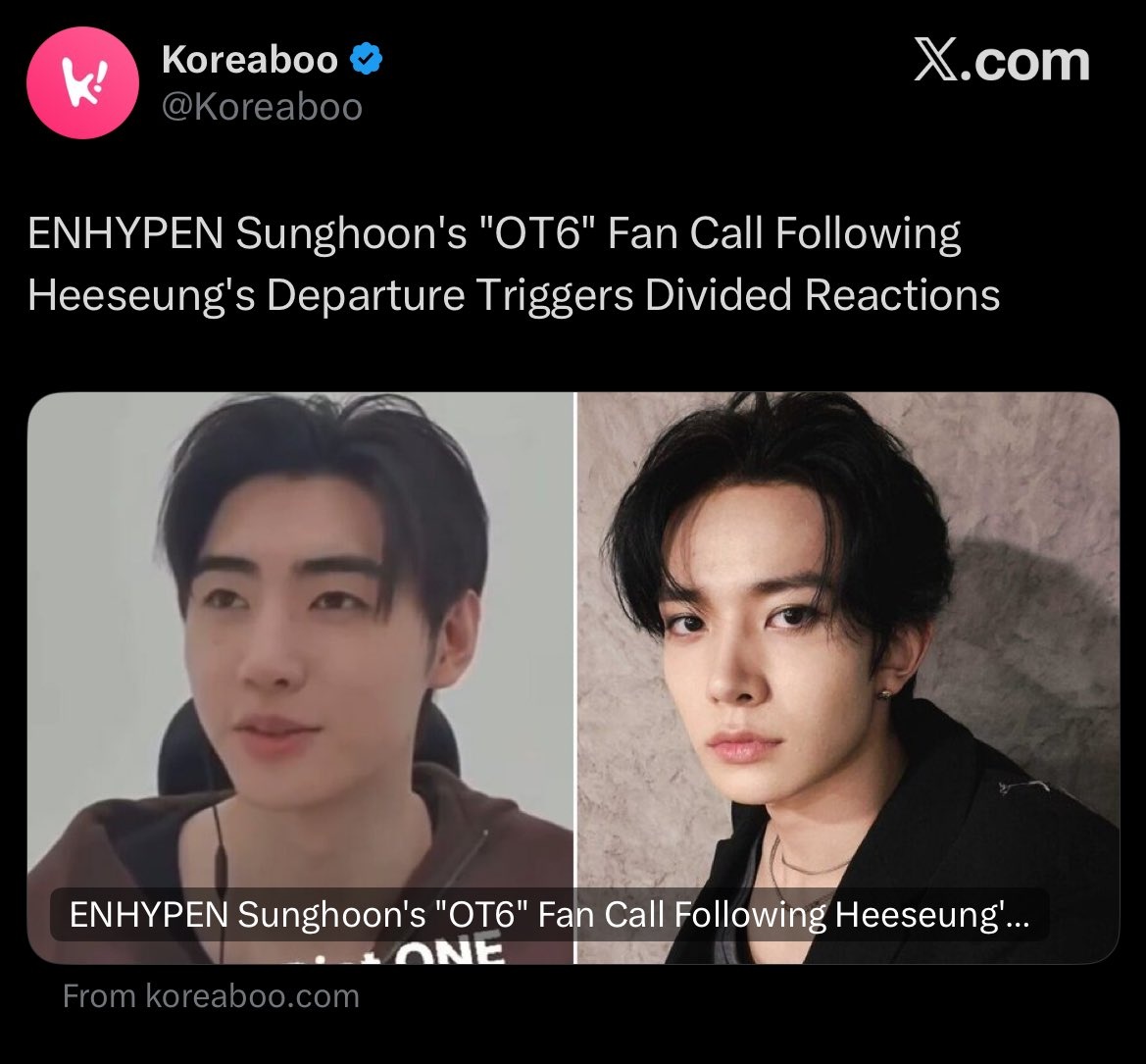 JAKEHOONISTS, DO NOT ENGAGE and REPORT ‼️‼️‼️

🔗: x.com/Koreaboo

Report to protect.hybecorp.com