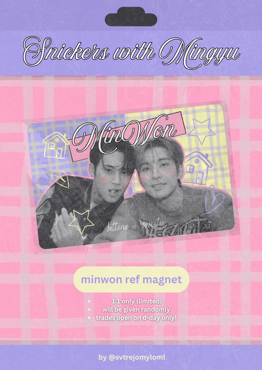 gyu snickers fanmeet freebies 📌 tweet media