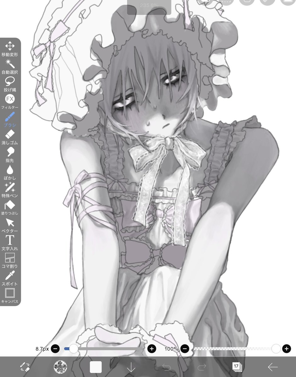 久しぶりに厚塗りしてみたら超楽しいし、描いてて何もつらくない(≧▽≦)