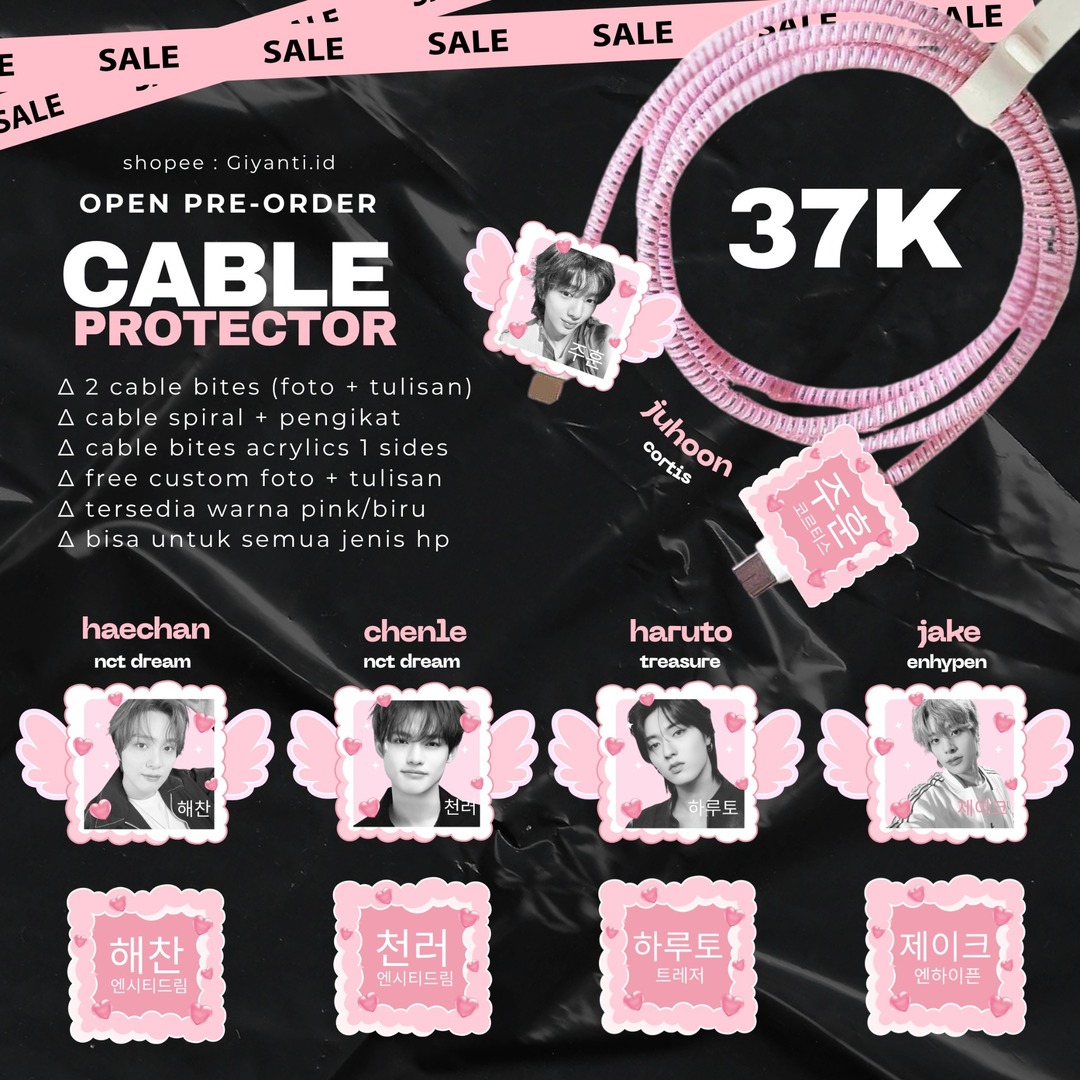 stuffsite's tweet photo. sells 👀 aku mau open po cable protector ini, please drop your usn if you’re interested (giyanti_id) https://t.co/5nxLwgOVIz