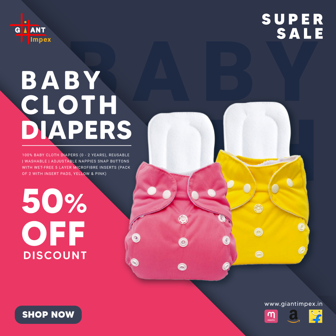 ImpexGiant's tweet image. Ask for Baby #ClothDiapers [0 - 2 Years]
Reusable | Washable | Adjustable Nappies Snap Buttons with Wet-Free 5 Layer Microfibre Inserts.
#Amazon
amazon.in/GIANT-IMPEX-10…
#Flipkart
flipkart.com/giant-impex-10…
#Meesho
meesho.com/giant-impex-ba…