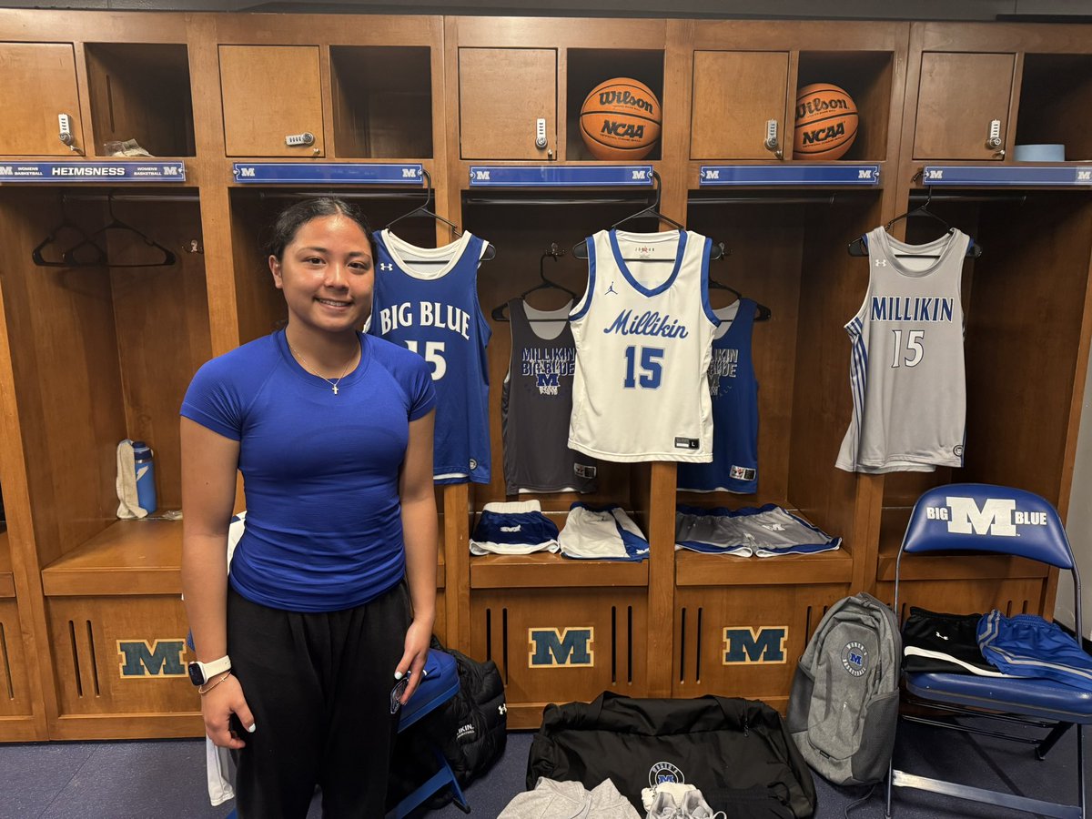 emma_jocson's tweet photo. After an exciting visit, I’m grateful to have received an offer from @MillikinWBB! Thank you Coach Hammer and Coach Mal for this opportunity! Go Big Blue!! https://t.co/74NjHLLTre