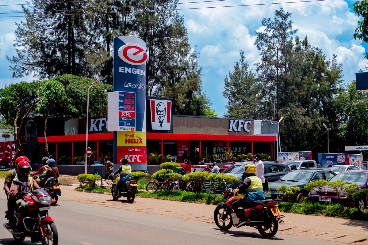 KFCinRwanda's tweet photo. Kigali, are you ready? 🔥🍗
We’re officially open at Engen, Kimironko!
Your favorite chicken is back and hotter than ever 😎
Pull up, bring your people, and let’s make it a launch to remember 😎
#KFCRwanda #KigaliEats #KFCIsBack #LaunchDay #FingerLickinGood https://t.co/7ZWIhBbuwK