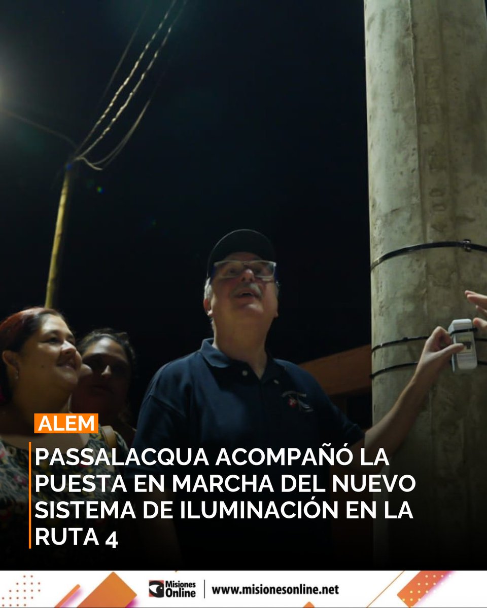 misionesonline's tweet image. Mejora la seguridad vial en Leandro N. Alem. ✨ Un sistema de iluminación LED de 2 km en la Ruta 4 optimiza el uso energético y responde a pedido vecinal. 🛣️ misionesonline.net/2026/04/01/sis… #Alem #Misiones #LED