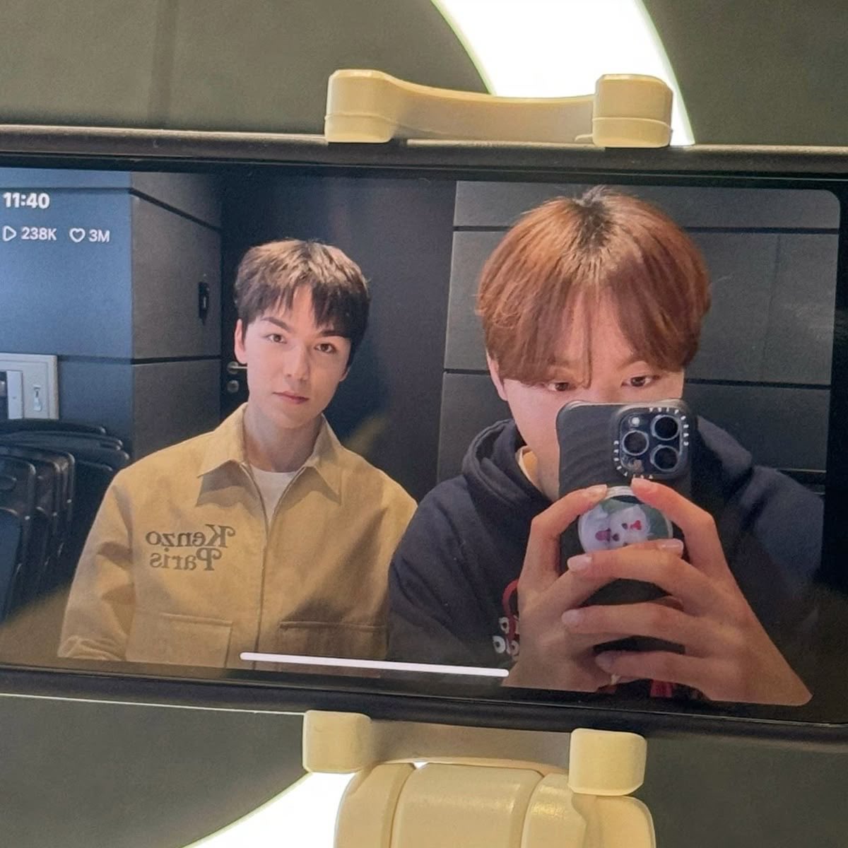 bisexual hoop earrings seokminᢉ𐭩 tweet media