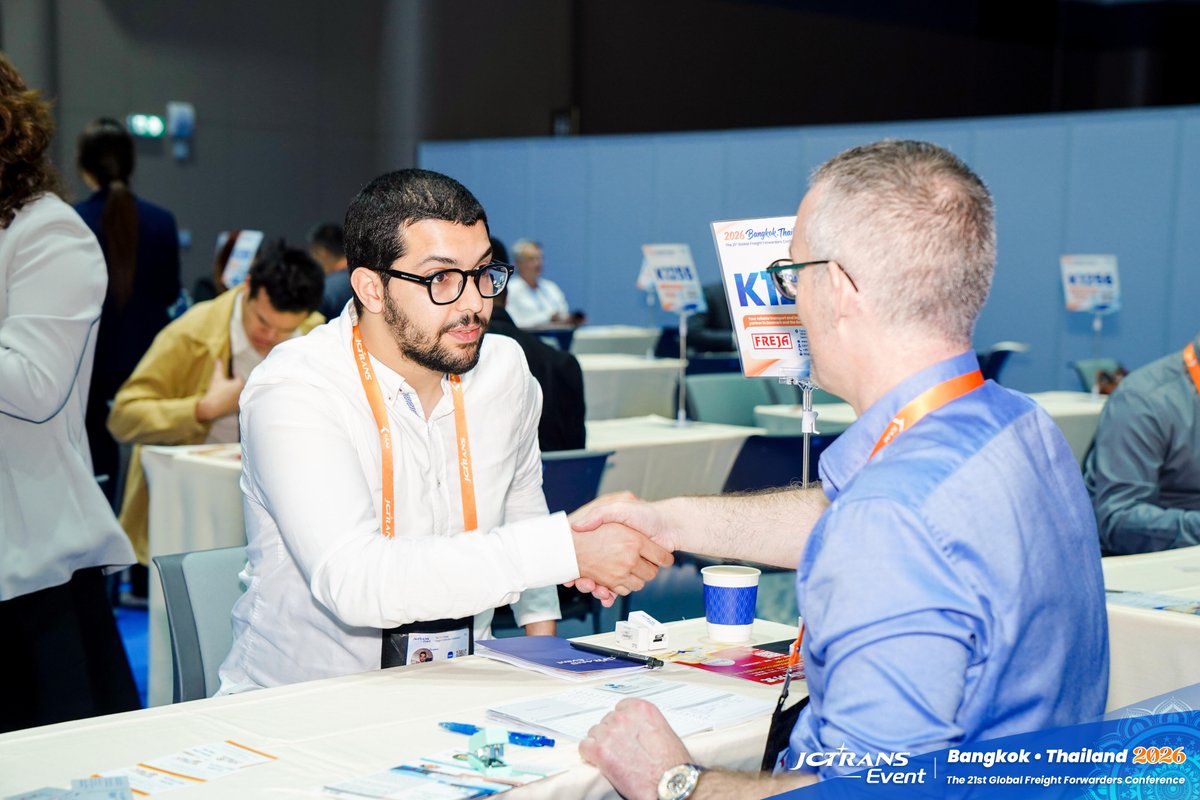 JCtransJCtrans's tweet image. At The 21st Global Freight Forwarders Conference, one-on-one meetings create a space where global freight forwarders can communicate directly, understand each other’s strengths, and identify real opportunities for collaboration.

#JCtrans #GlobalTrade #FreightForwarding