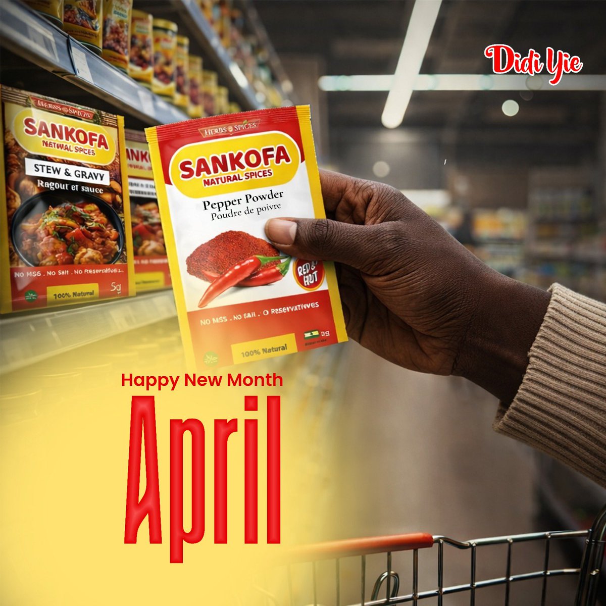 sankofaspices's tweet image. 🌟💚 Cheers to a Spicy New Month!
May this month be seasoned with love, laughter, and all the goodness Sankofa brings! 🌿🌶️
#HappyNewMonth #SankofaMagic #SpiceYourLife#sankofanaturalspices