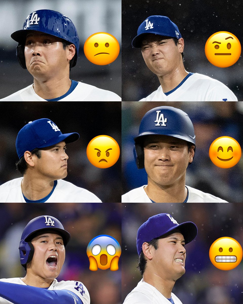 MLBJapan's tweet photo. #大谷翔平 絵文字があったらほしい人🙋‍♀️
一試合のなかでも様々な表情を見せてくれる大谷選手ですが、明日はどんな場面が待っているのでしょうか？
#日本人選手情報 
#MLB開幕 https://t.co/6IRsPKWw3r