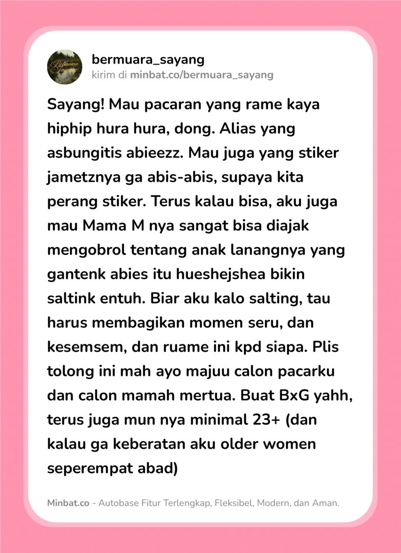 BERMUARA. tweet media