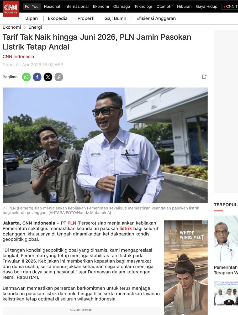 runaa__4's tweet photo. ini sih kabar yang ditunggu, listrik masih aman ga naik dulu. PLN juga jaga kualitas layanan, jadi makin tenang https://t.co/Th8EPsSnsi