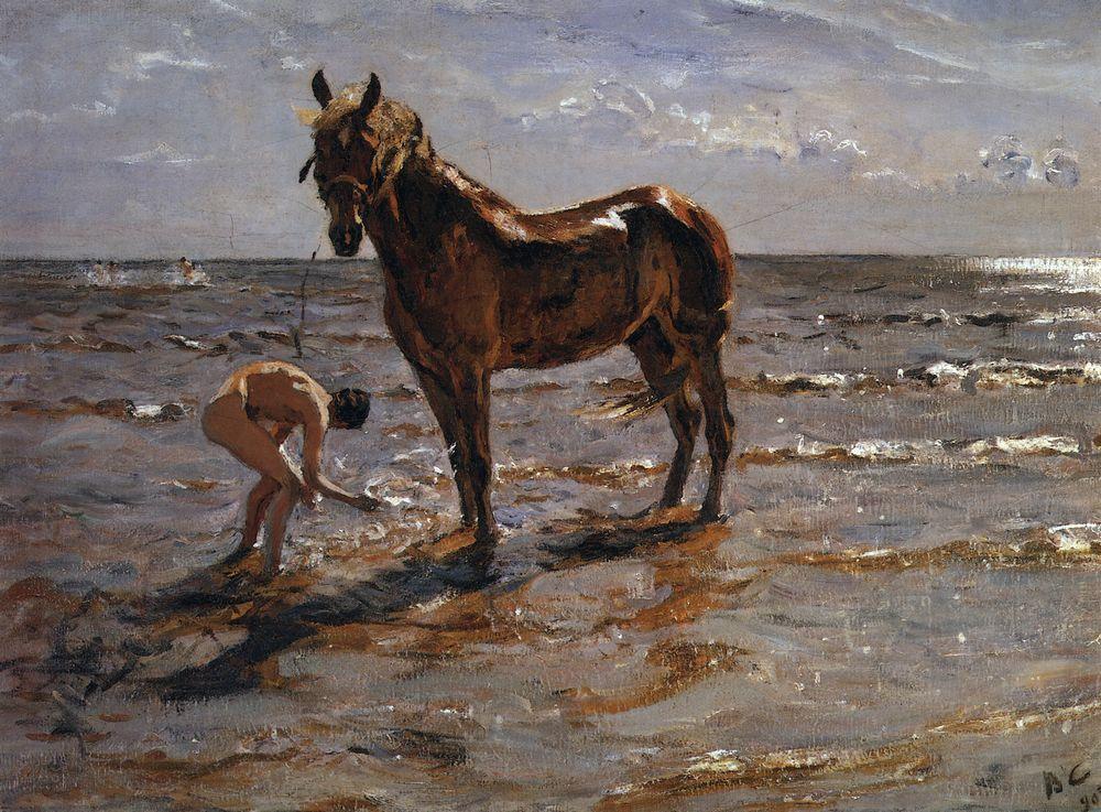 Bathing a Horse #artbots #serov