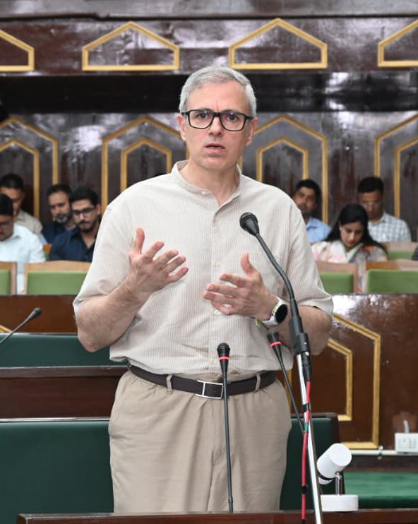 He is Omar Abdullah. The grandson of Sheikh Abdullah. National Conference’s Vice President. Chief Minister of Jammu &amp; Kashmir. He put his skull cap before the people of Kashmir for votes. Promised to correct current reservation policy where the share of general category has been