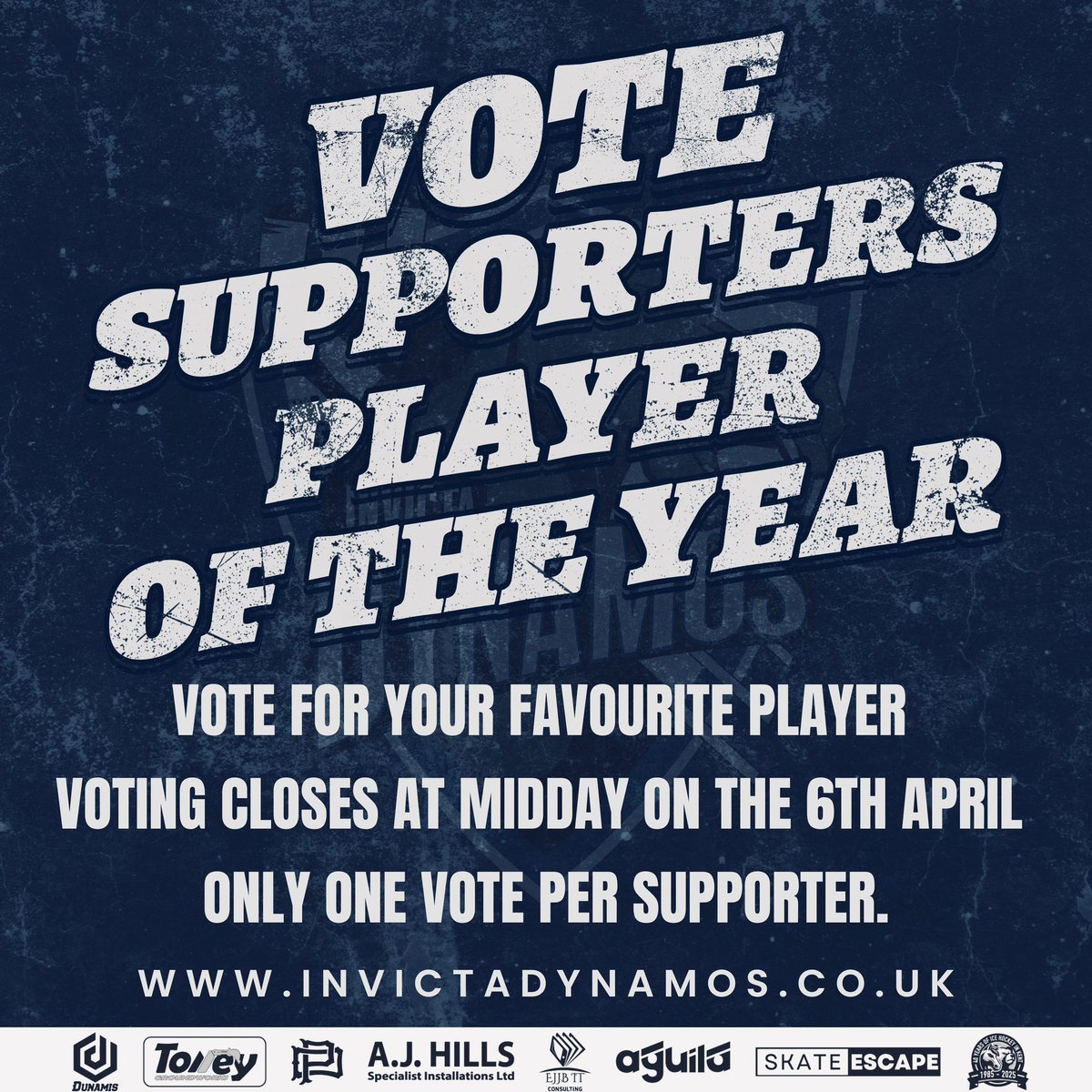 Voting closes at midday today!Make sure your vote is counted by clicking the link below 👇