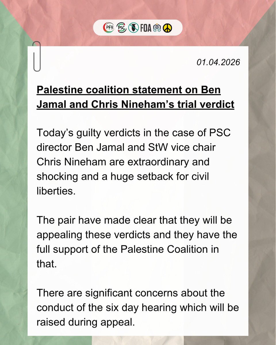 Palestinian Forum in Britain tweet media