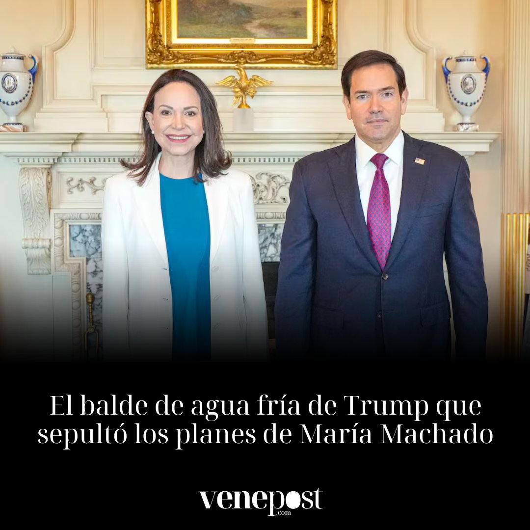 venepostinfo's tweet photo. 🚨 ¡Exclusiva!

Se filtra la verdad de la reunión Rubio-Machado: Trump le pone el "freno" a María Corina y prioriza los negocios con Venezuela.

👇
https://t.co/BzEjk4vWWS https://t.co/FkYWAeHjs3
