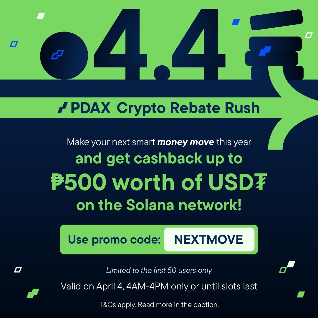 AaronLian's tweet photo. 4/4 pdax crypto rebate rush @pdaxph  @AeneanSeule @AlexCarlG @thesilverskitle #PDAXRebateRush #NEXTMOVE https://t.co/mvFtMWVB30