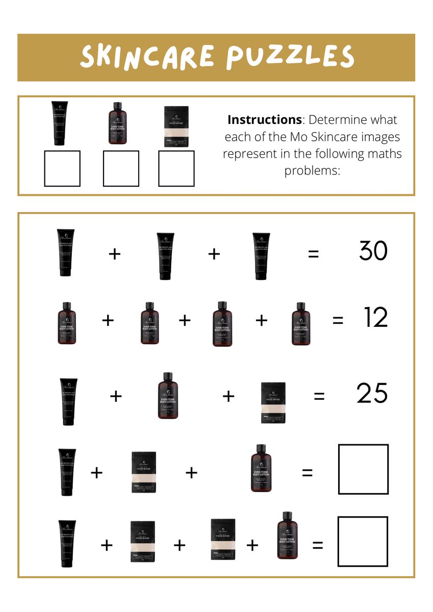 mos_beautyhub's tweet image. Here we go again! Where are our maths gurus? This one might just be a tough nut to crack 😉

#maths #moorganics #mosbeautyhub #skincaregame