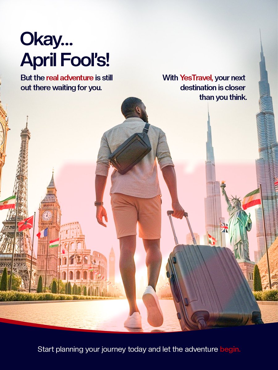 Yestravels_'s tweet photo. Breaking Travel News! ✈️
Imagine a flight where you can sit right beside the pilot… watching the clouds from the cockpit! 
With YesTravel, your next destination is closer than you think.
#AprilFools #YesTravel #TravelFun #TravelAgency #ExploreMore https://t.co/uethe0KzdT