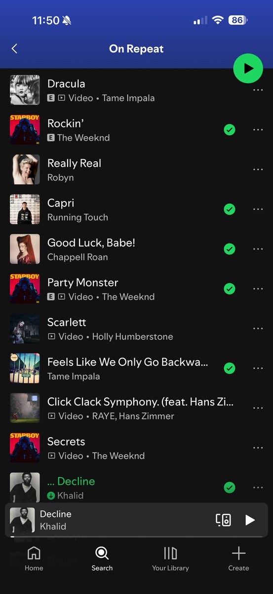 Me and my On Repeat 🔁