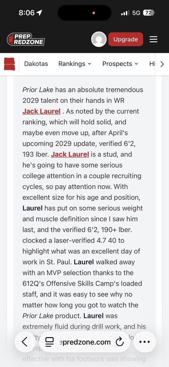 jack_laure15910's tweet photo. Thank you @OJW_Scouting for the write up! https://t.co/PGky2P4Z3j