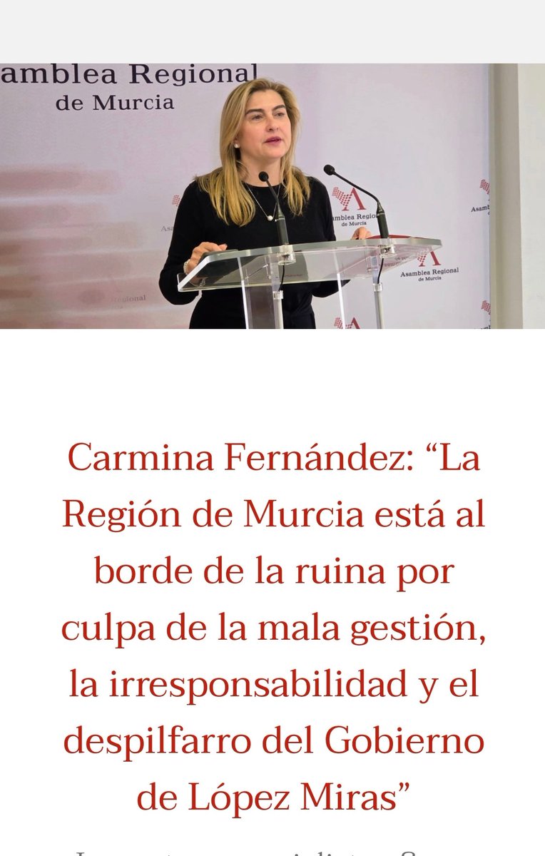 PSOE Asamblea Regional de Murcia tweet media