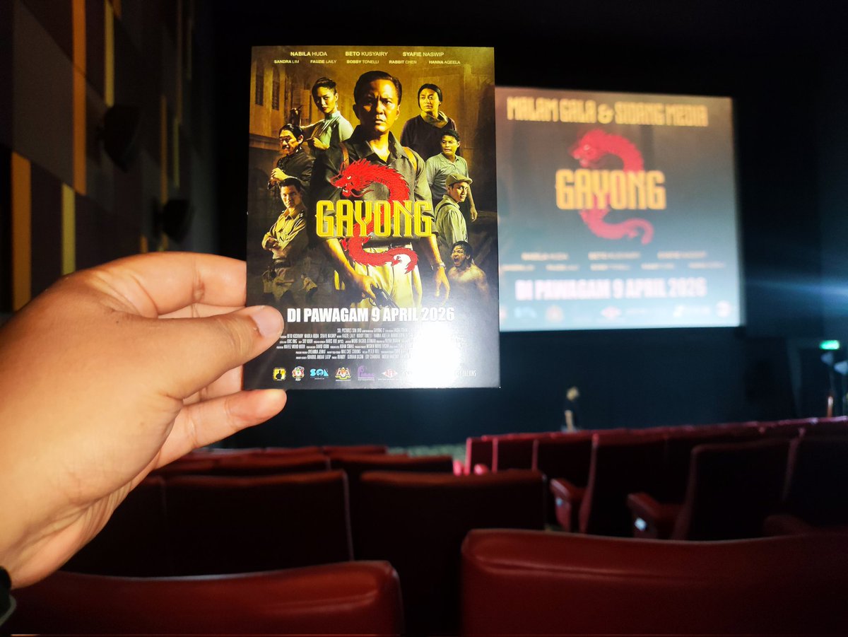 the_brothersali's tweet image. Yes. Back to back Gala Premieres. At the time this post is up is the premiere + media conference of "Gayong 2," a sequel to 2025's "Gayong." Let's see if it really does go FULL "Ip Man" this time around. In local cinemas from 9 April! 🐉

#Gayong2 #sembangentertainment