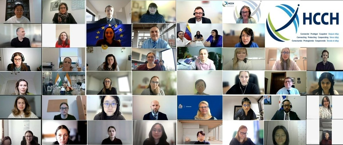 HCCH_TheHague's tweet image. The first online meetings for Central Authorities to exchange experiences in relation to the operation of the 1965 #Service, 1970 #Evidence, and 1980 #AccesstoJustice Conventions was held on 24 March 2026. 

More info: hcch.net/en/news-archiv…

#HCCH #PrivateInternationalLaw