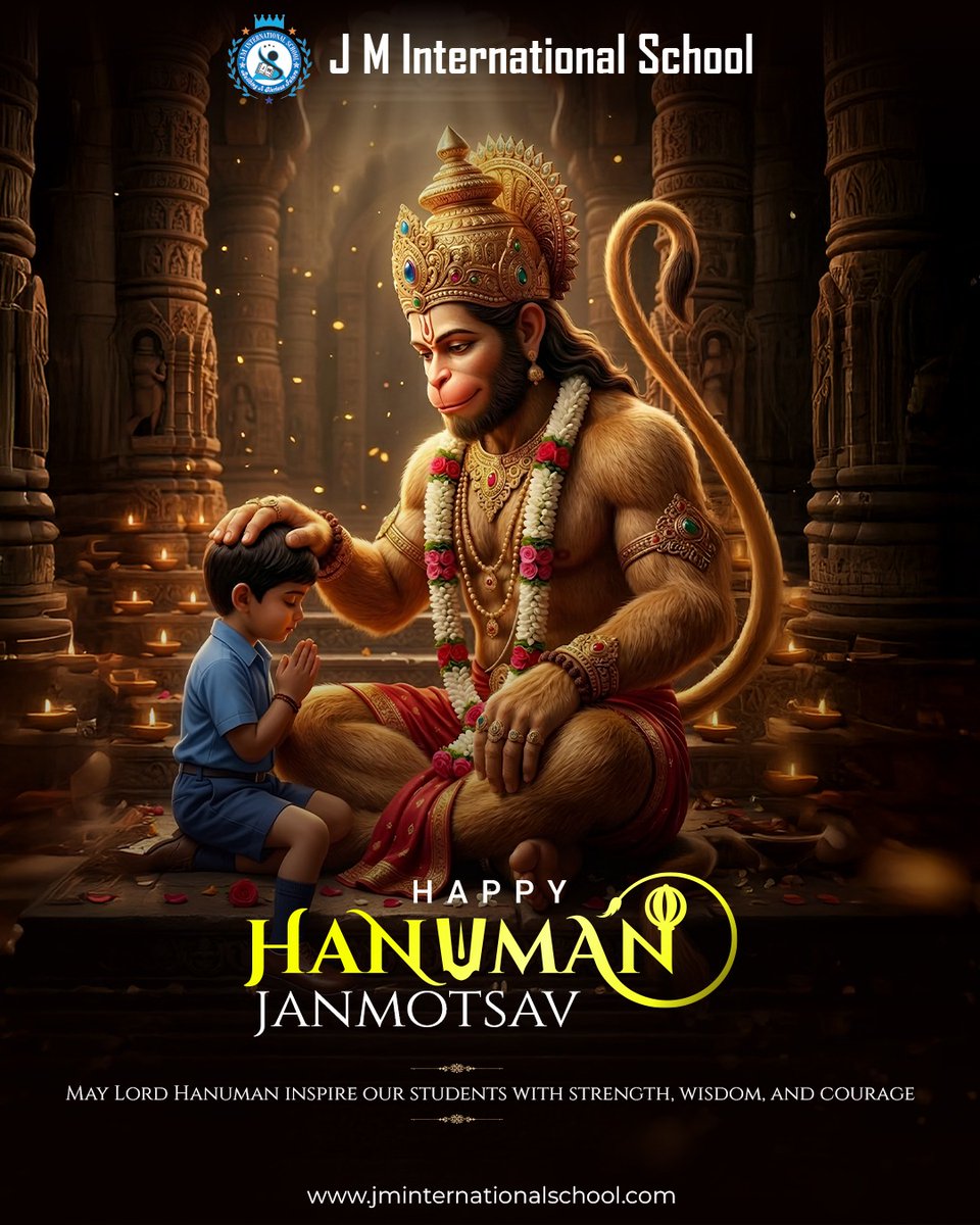 JMNoida's tweet image. Celebrate Hanuman Jayanti with courage in your heart and devotion in your soul. 🚩✨
#HanumanJayanti #DivineStrength #DevotionAndFaith #SpiritualEnergy #FestiveVibes