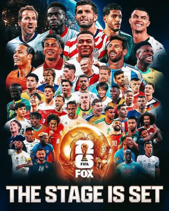 Woodofficial23's tweet photo. 🚨 Cette affiche magnifique de Fox Sports pour la Coupe du Monde 2026 😍

Vivement le mois de juin 🤩
#worldcup #foot https://t.co/DKhJqH199f