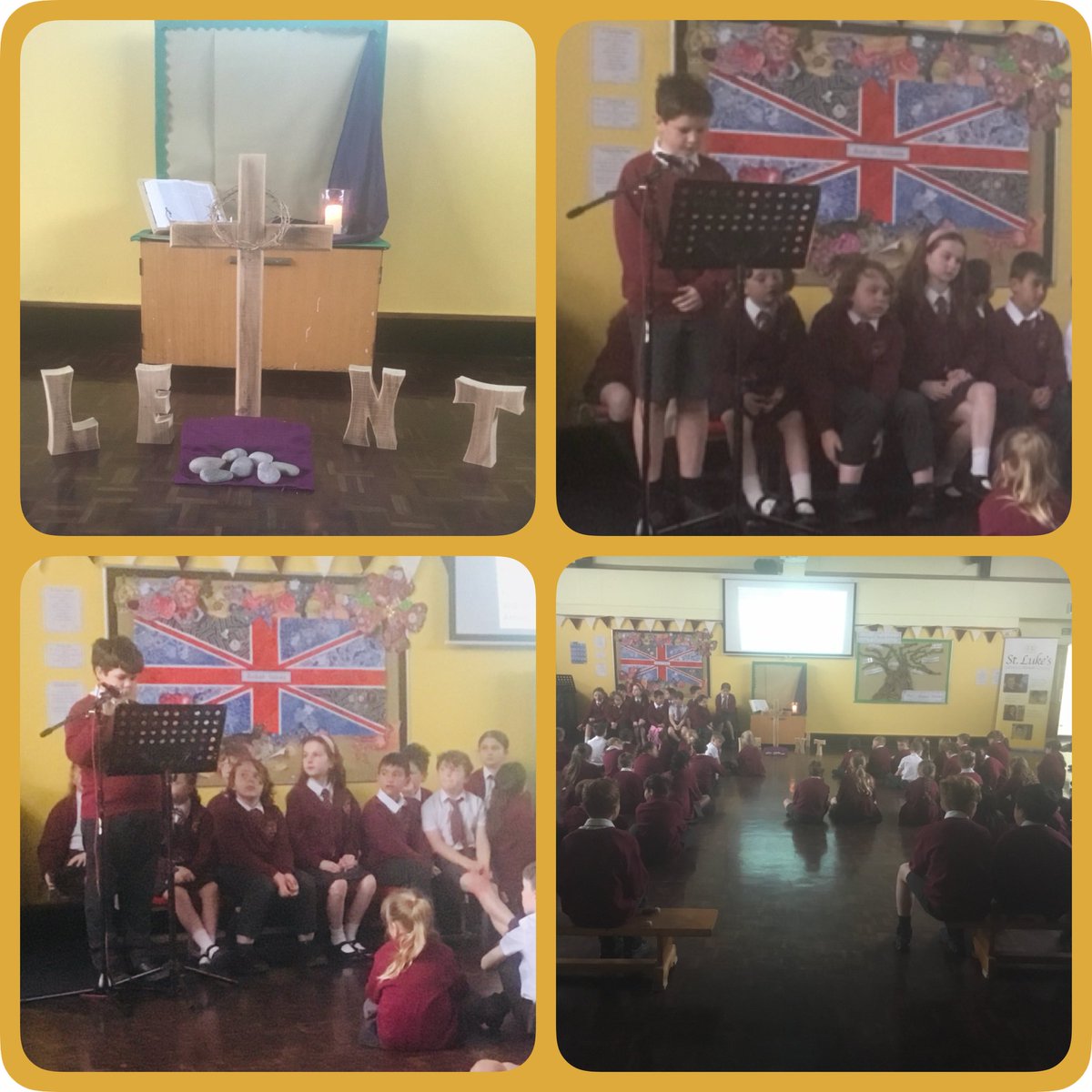 Today, our school came together in prayer and reflection for our Stations of the Cross assembly. 🙏✝️
Through each station, we walked alongside Jesus on His journey to the cross, taking time to think about His sacrifice, love, and the importance of compassion in our own lives.