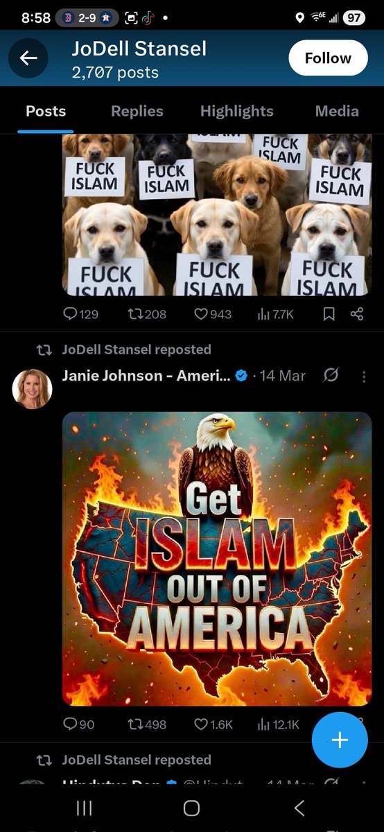 jmulrey29's tweet photo. @jdstansel @JoJoFromJerz Listen becky you have no room to talk with the hate you spread. Good loves everyone. https://t.co/C7XqZ5fVa5